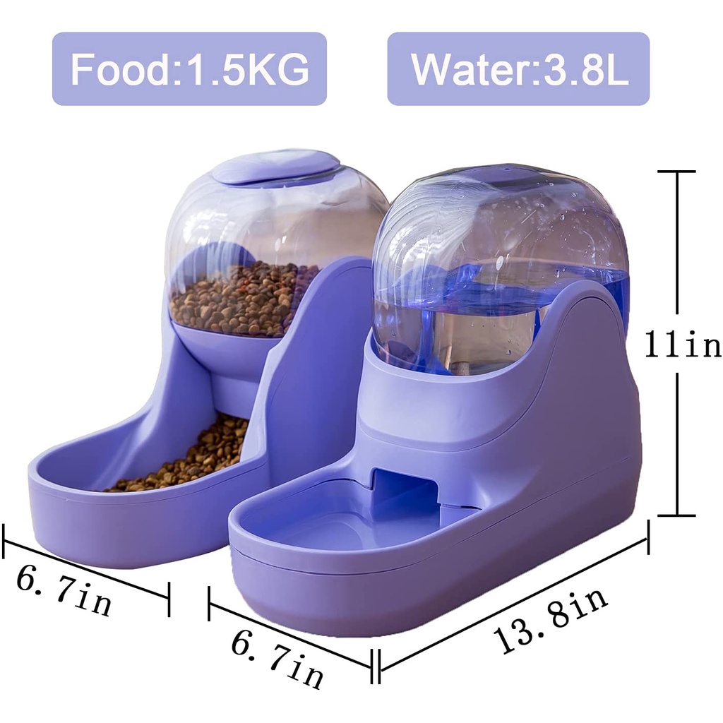 Khay nạp thức ăn, nước tự động cho thú cưng Automatic Pet Food Feeder