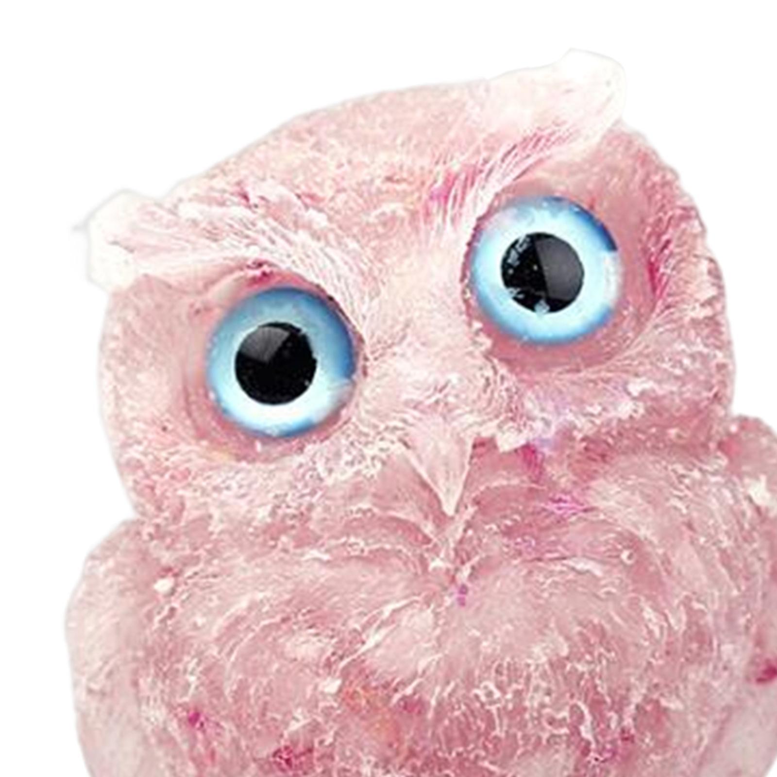 Crystal Owl Decoration Owl Statue for Office Decor Housewarming Gift