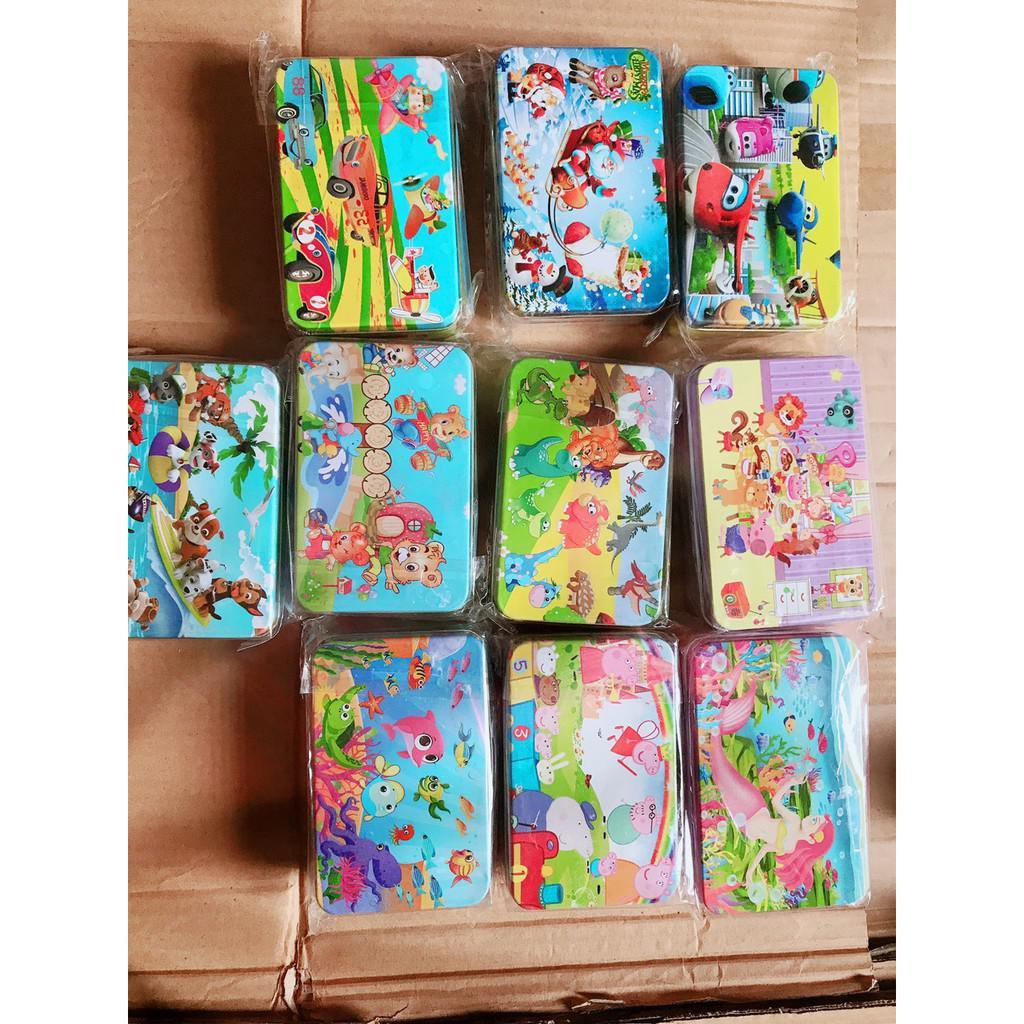 Ghép hình 60 mảnh hộp sắt