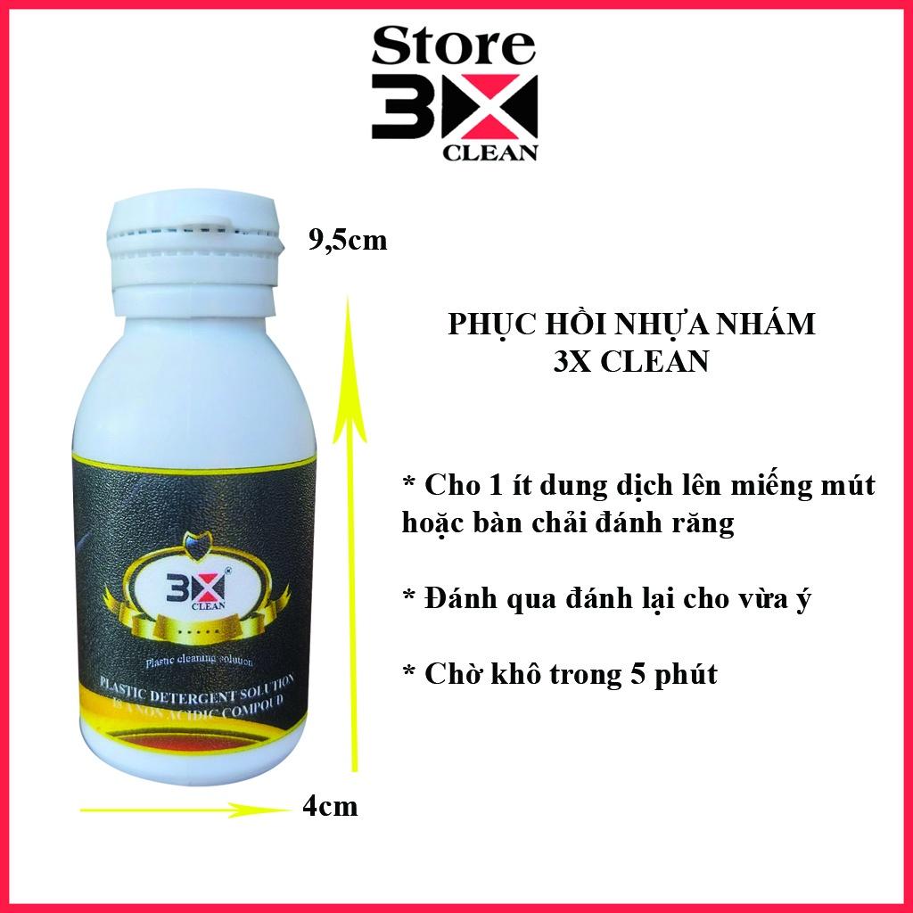 Phục Hồi Nhựa Nhám Đen 3x Clean 50ml