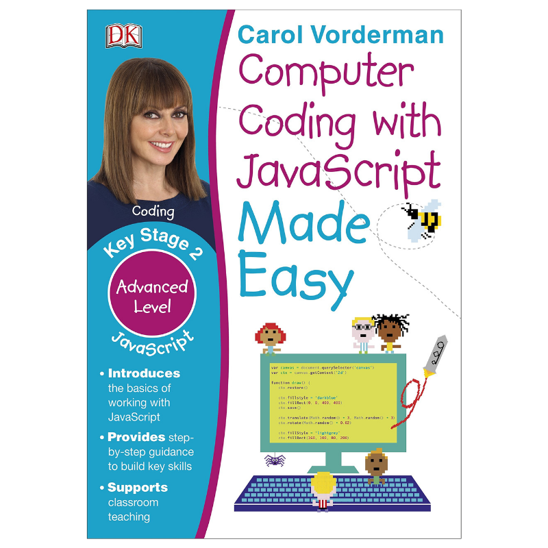Sách Computer Coding with JavaScript Made Easy, Ages 7-11 (Key Stage 2) : Advanced Level Coding Exercises
