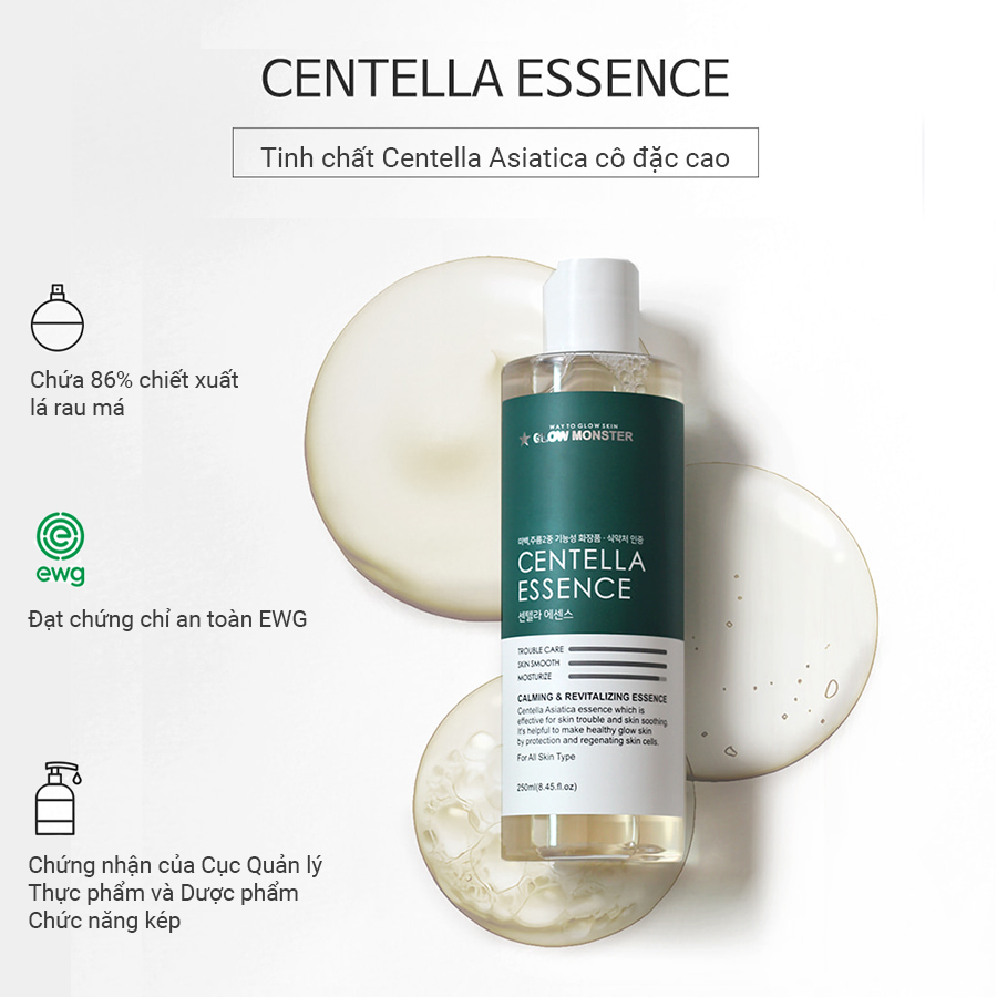 Tinh chất dịu da Glow Monster Centella Essence