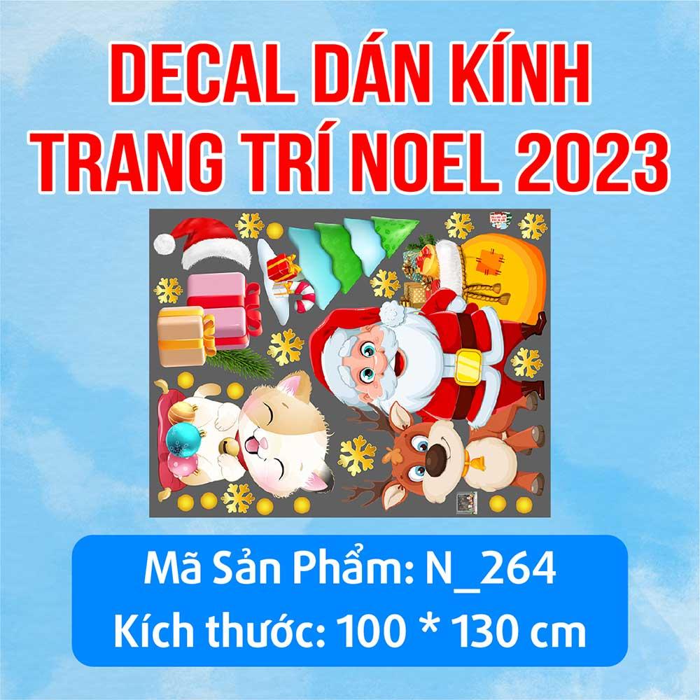 DECAL TRANG TRÍ GIÁNG SINH 2023 COMBO SỐ 68
