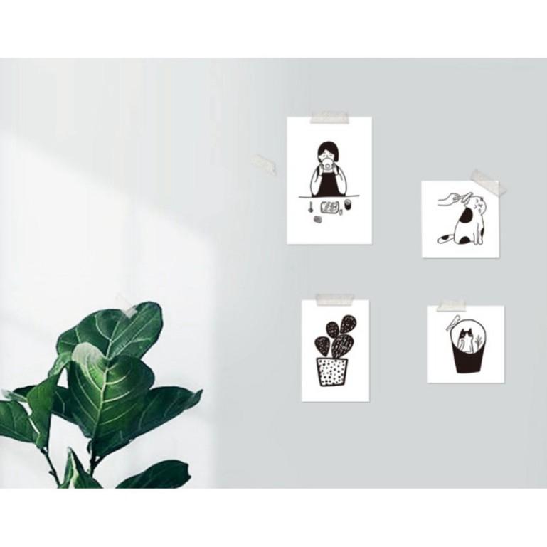 BỘ ẢNH POSTCARD nhiều hình, ảnh giấy trang trí dán tường decor nhà cửa