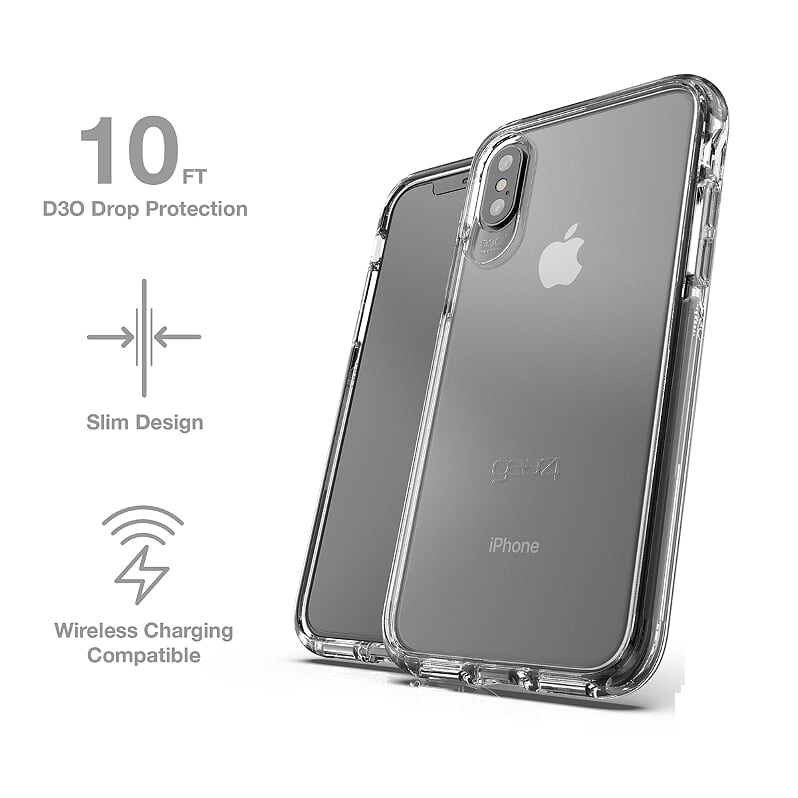 Ốp lưng chống sốc Gear4 D3O Piccadilly chống sốc 3m cho iPhone X/Xs - Hàng Chính Hãng