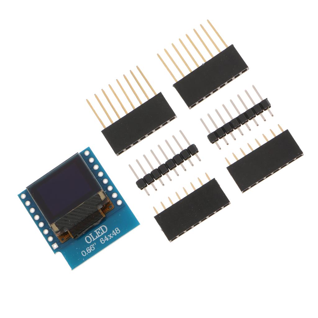 Mini SSD1306 0.66 IIC 64x48 OLED MÀN HÌNH LCD Màn Hình Hiển Thị LED MODULE cho Arduino