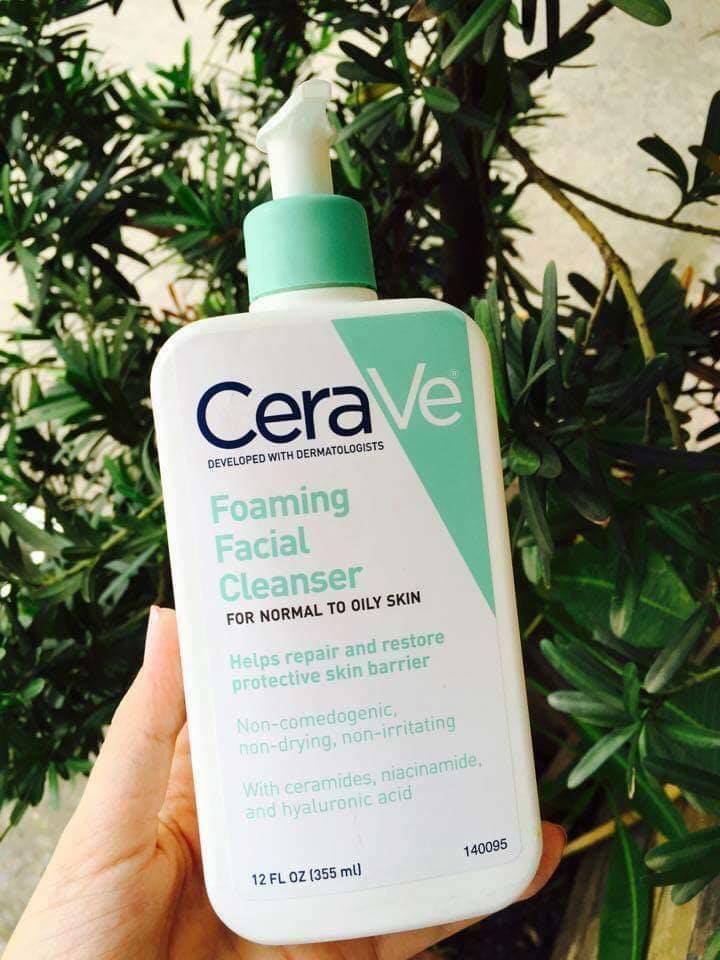 Sữa Rửa Mặt Dịu Nhẹ Cho Da Thường Đến Da Dầu Cerave Foaming Facial Cleanser