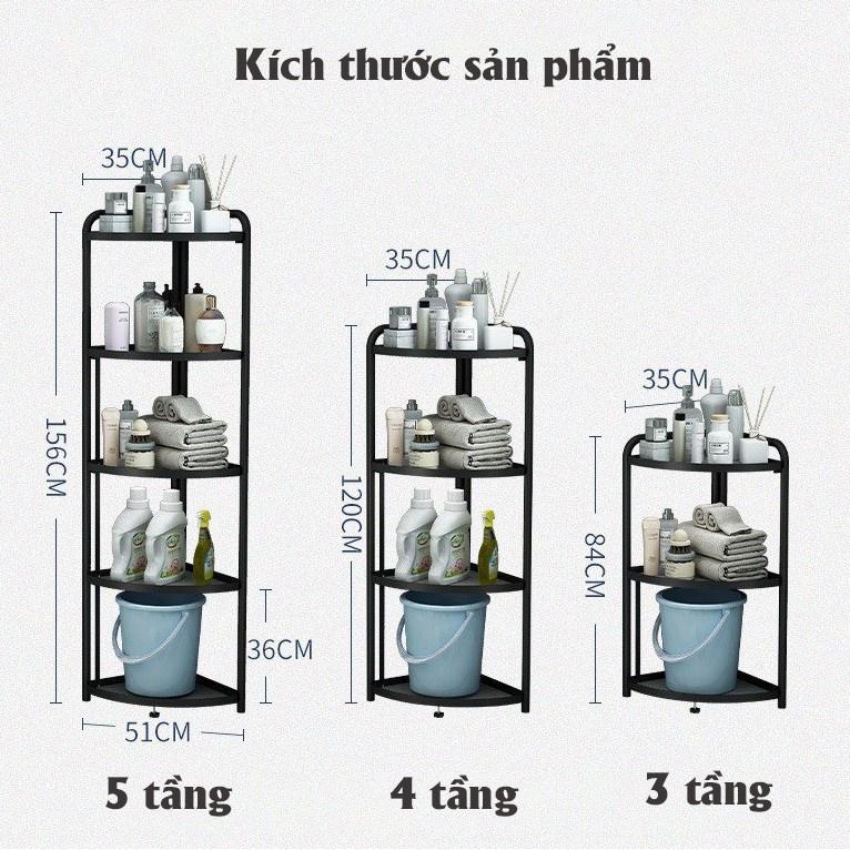 Kệ Góc Gấp Gọn Thông Minh Cao Cấp - Thép Cacbon Sơn Tĩnh Điện Chống Gỉ Tuổi Thọ 10 Năm - Vững Chắc, Sang Trọng