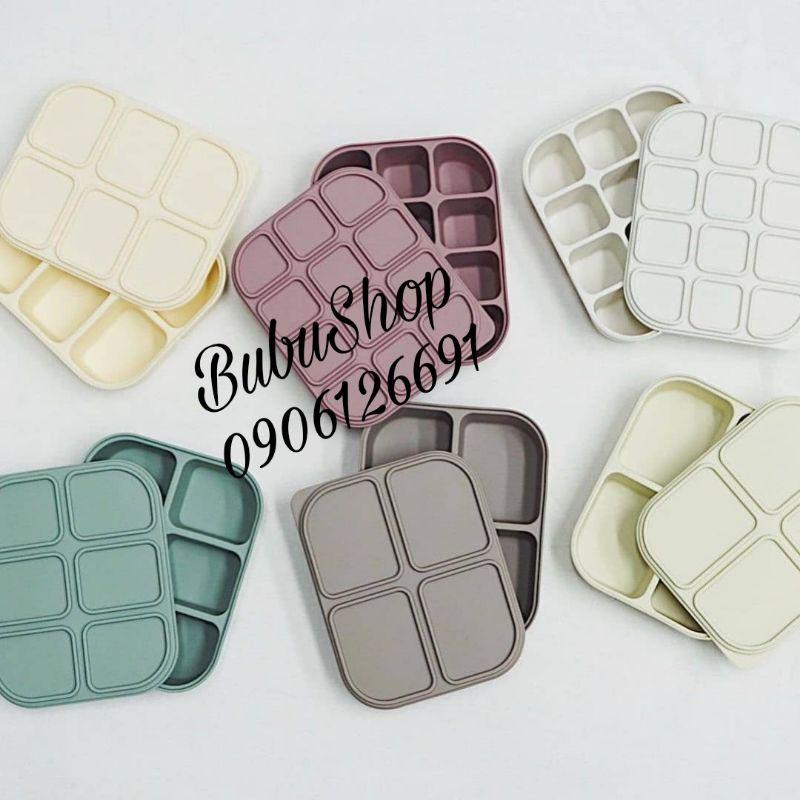 KHAY TRỮ ĐỒ ĂN DẶM 100% SILICON 4 Ô/ 6 Ô/ 12 Ô