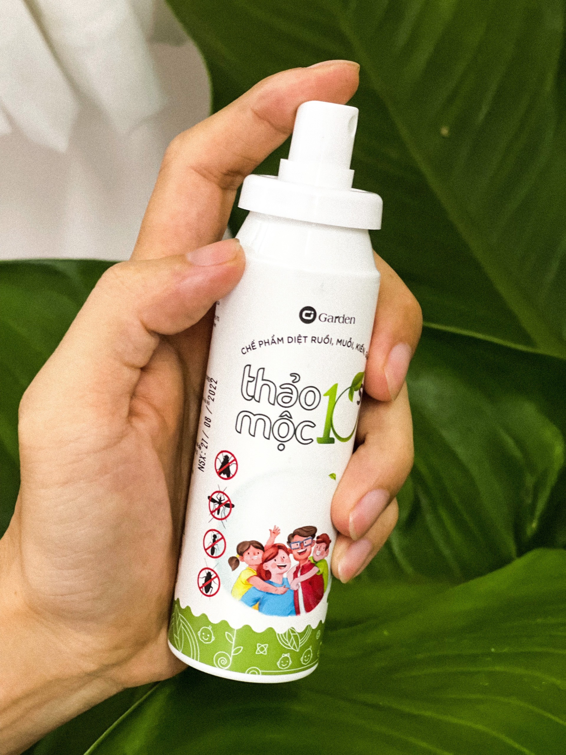 Chế phẩm diệt ruồi, muỗi, kiến, gián - THẢO MỘC 10S - 100ml - 100% thiên nhiên và hữu cơ - an toàn cho trẻ em