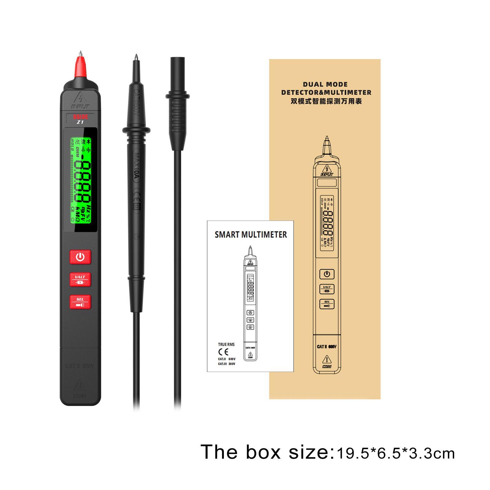Digital Multimeter Smart Electrical Tester Handheld Auto Ranging Voltage Testers Multi Testers for Car Repair Electricians Mechanical Repair
