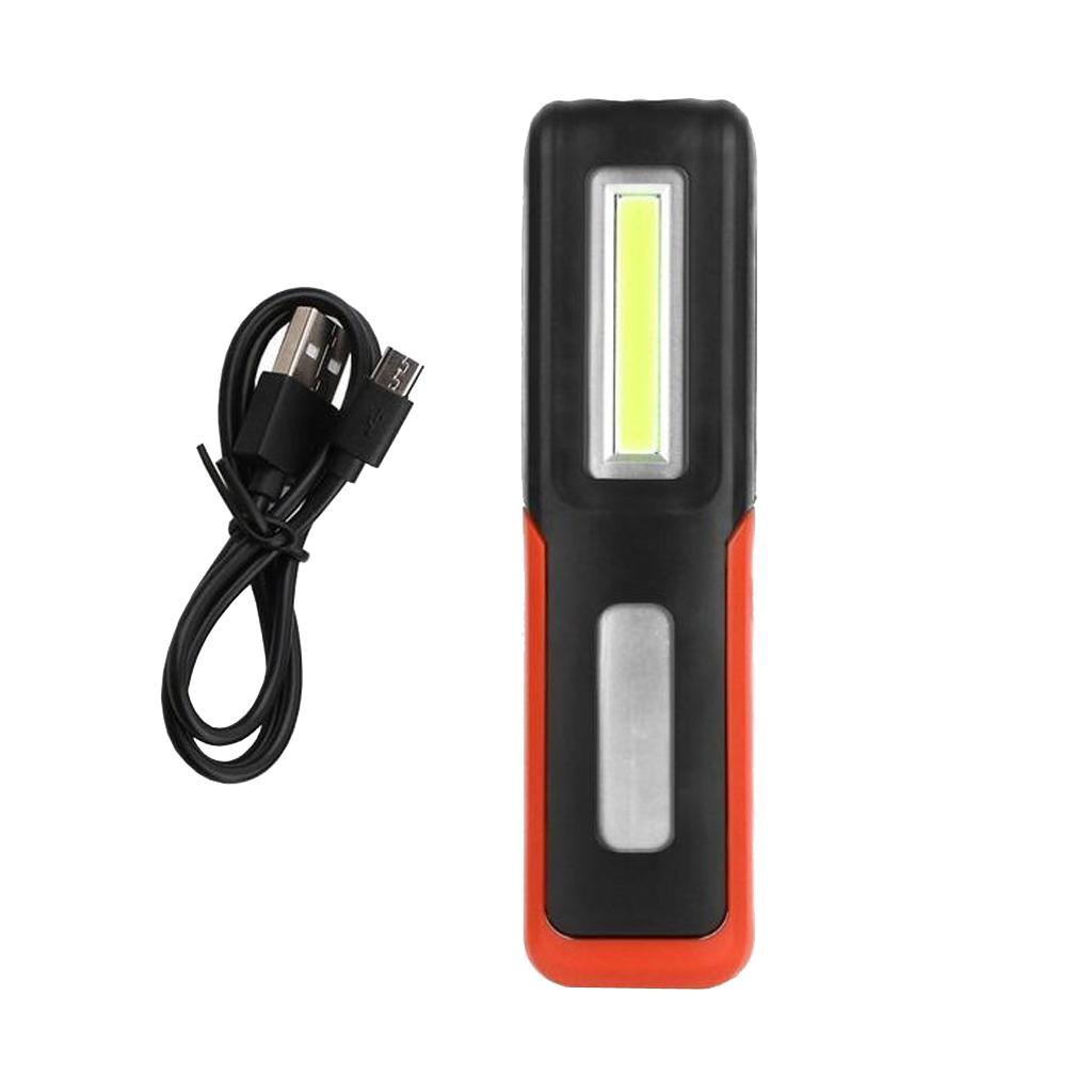 Magnetic COB LED Bright Pocket Pen Torch Inspection Work Light Lamp