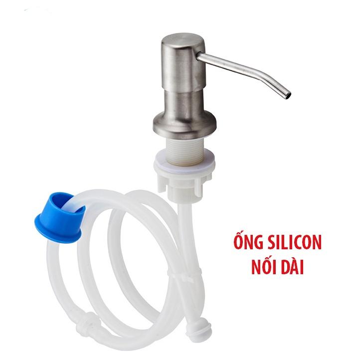 Vòi Bơm Hút Xà Phòng, Nước Rửa Chén Gắn Âm Bồn