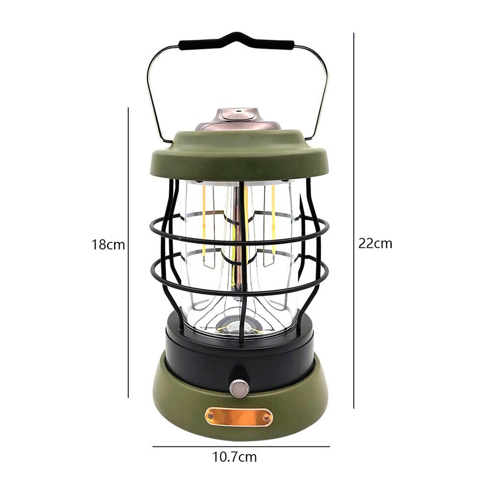 Rechargeable Camping Lantern Outdoor Travel Tent Light Lamp Garden Hanging Light for Yard Patio Lawn