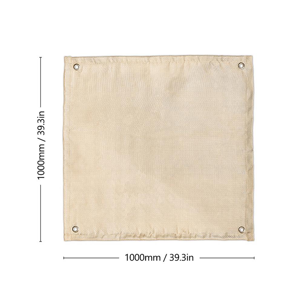 Outdoor Cloth BBQ Insulation Mat High Temperature Resistant Glass Fiber Silicone Coating Fire Blanket Fireproof Mat