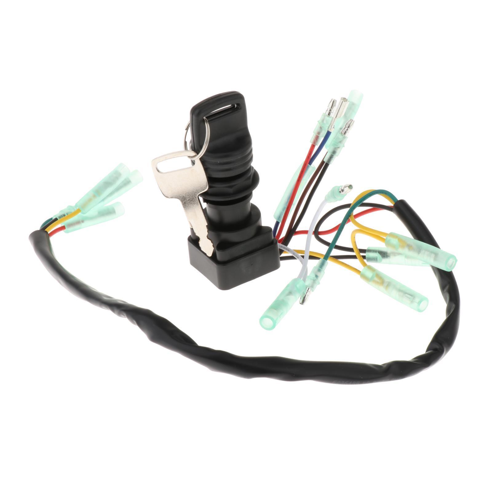 Ignition Key Switch 703-82510-42-00 for Outboard Motors Remote Control Box Replacement Vehicle Spare Parts Durable