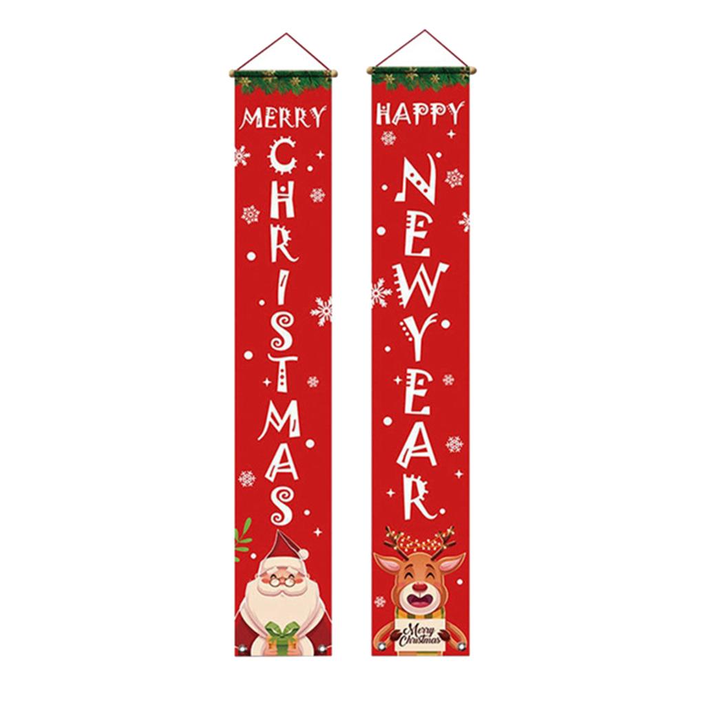 Merry Christmas Party Banner Outdoor Indoor Home Decor Banner Xmas