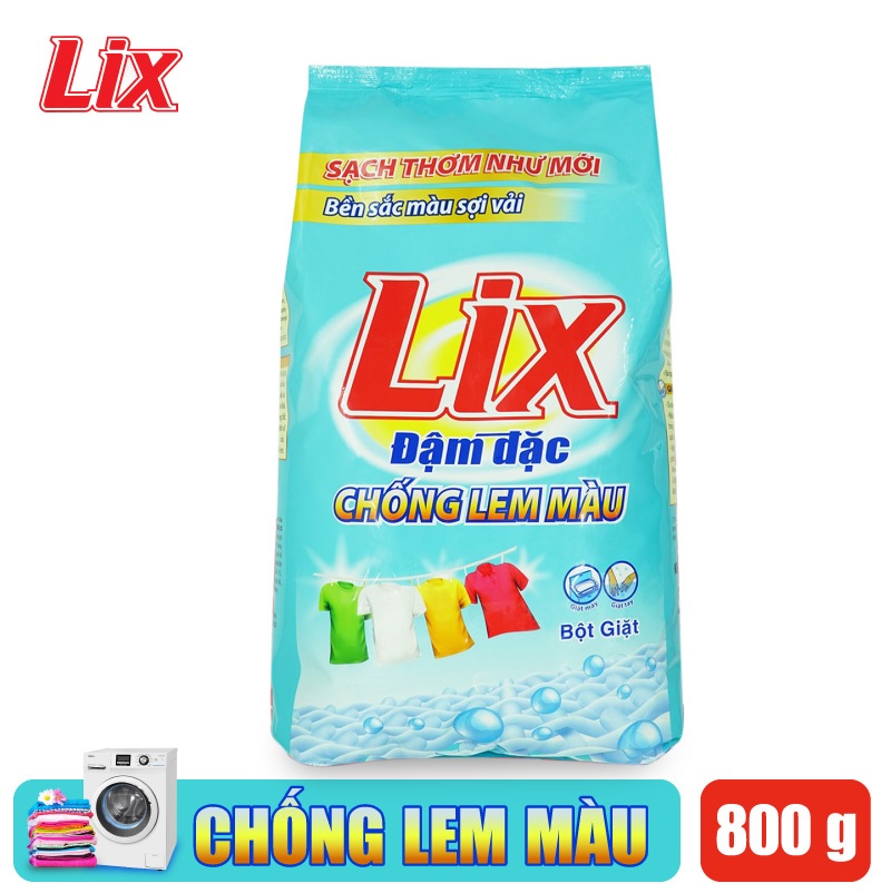 Bột giặt Lix đậm đặc chống lem màu 800g EM800