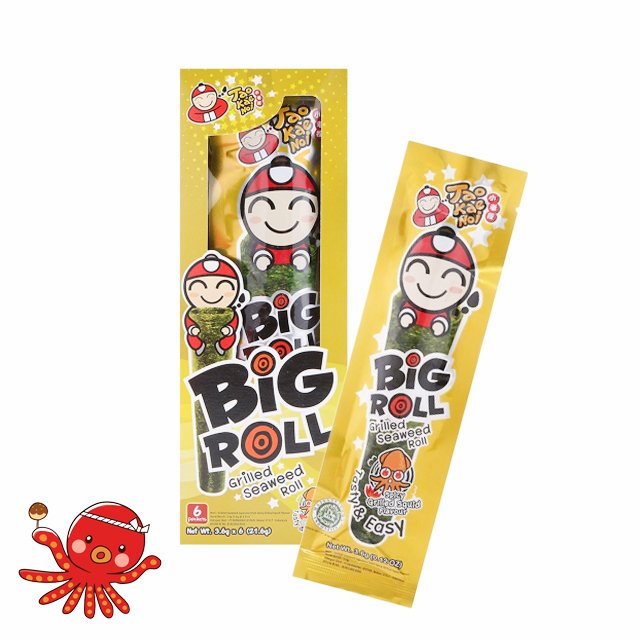 Bộ Snack Rong Biển Taokaenoi Big Roll 4 Hộp (Vị Mực &amp; Vị Truyền Thống)