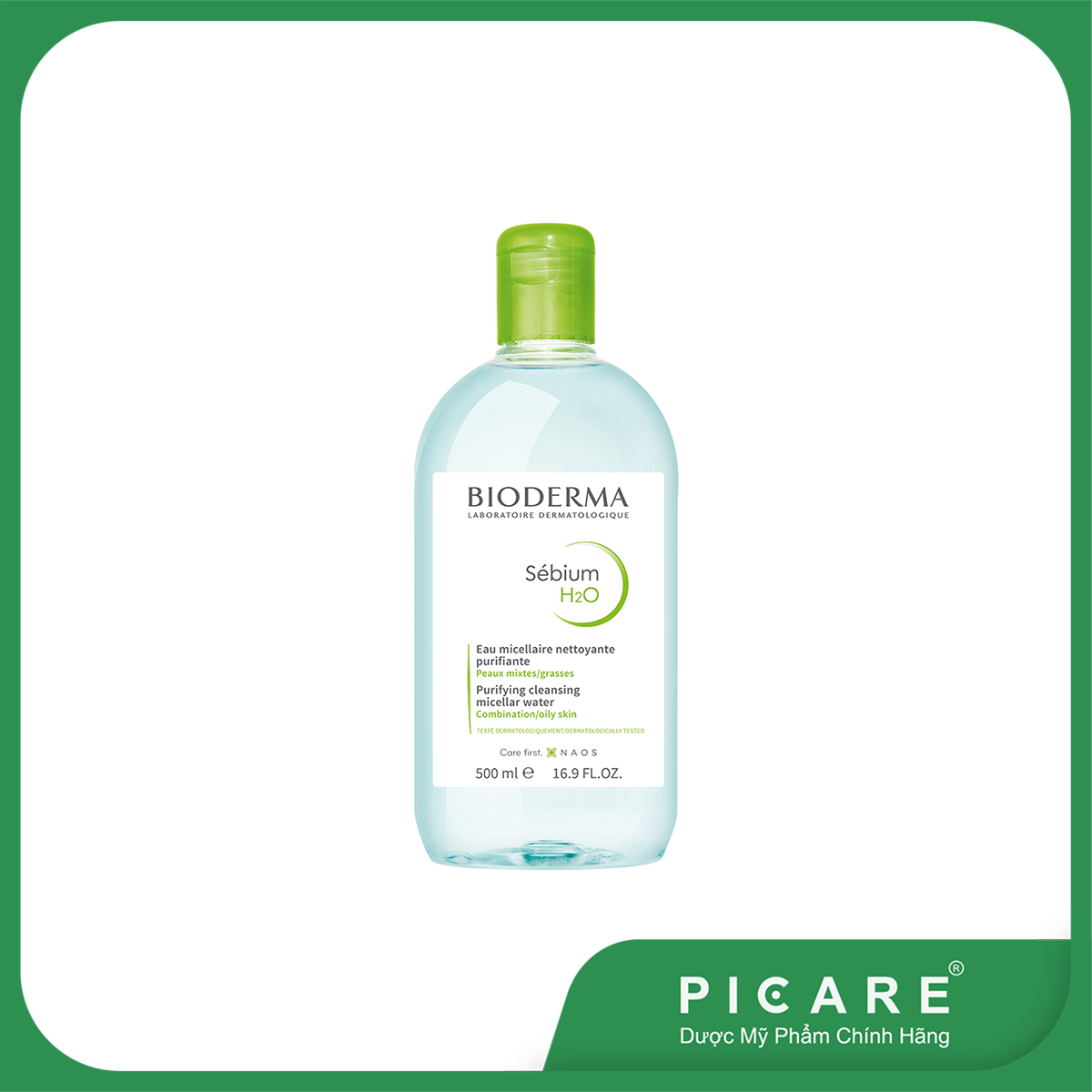 Nước tẩy trang dành cho da dầu, da mụn BIODERMA Sébium H2O 500ml