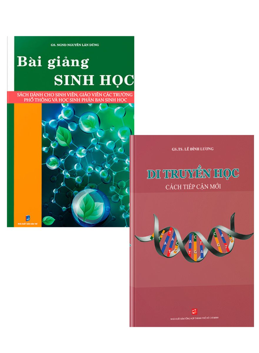 Combo Bài Giảng Sinh Học + Di Truyền Học - Cách Tiếp Cận Mới (Bộ 2 Cuốn) - HNB