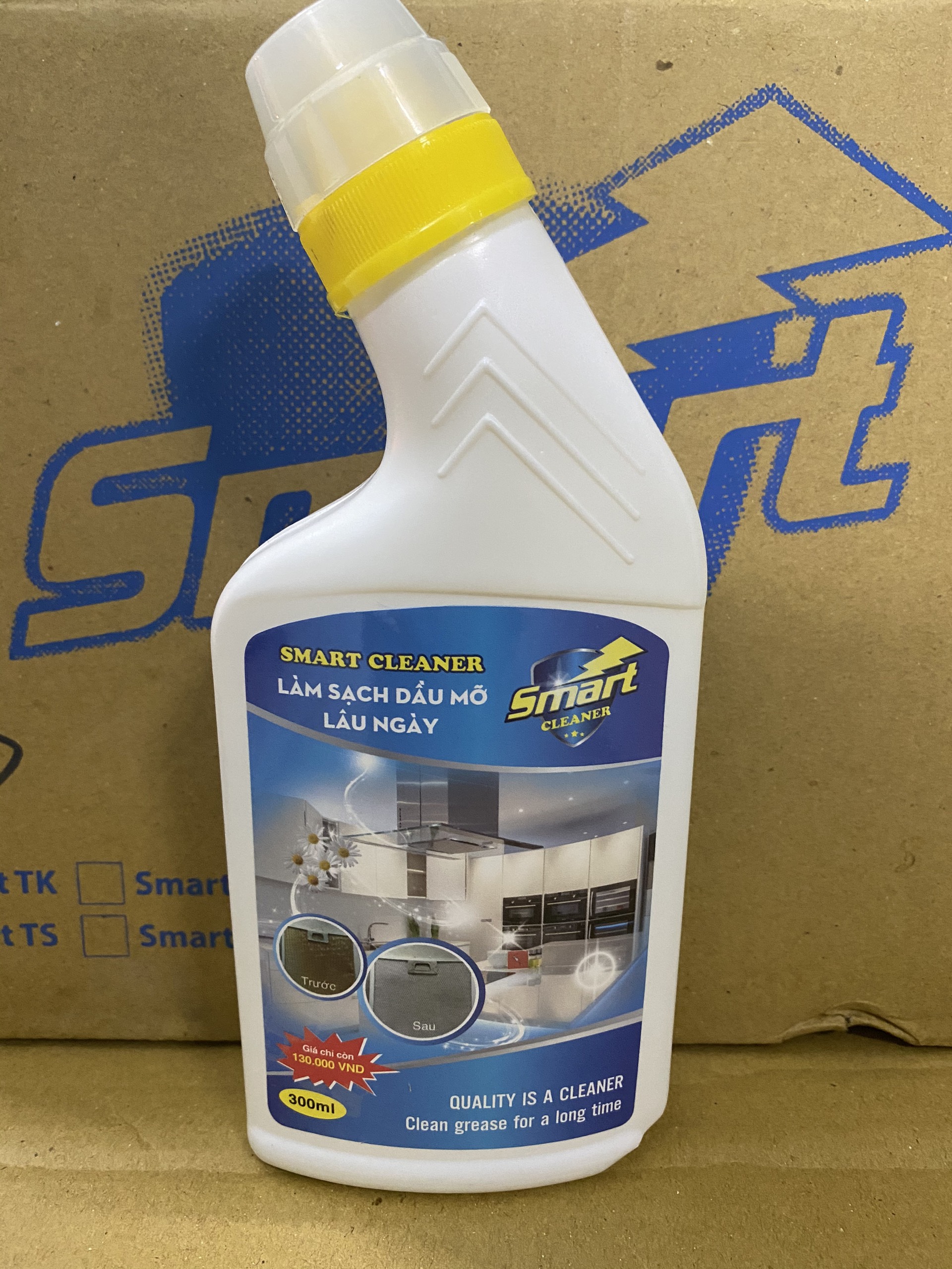 Bộ sản phẩm tẩy rửa gia đình thông minh Smart (300ml) : Smart TC (tẩy inox) - Smart TK (tẩy kính) -  Smart TS (tẩy sứ) - Smart Cleaner (tẩy dầu mỡ) .Hàng chính hãng phân phối độc quyền tại khu vực miền nam