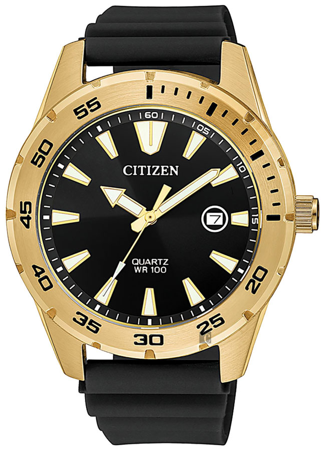 Đồng Hồ Nam Citizen Dây Cao Su BI1043-01E - Mặt Đen