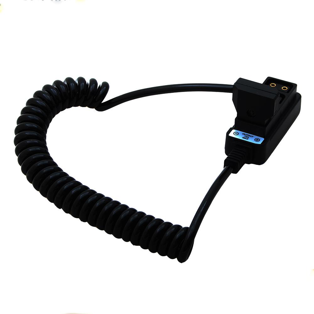 D-Tap Male to 4-Port D-Tap Female Cable Splitter Spring Line for Anton Bauer Battery