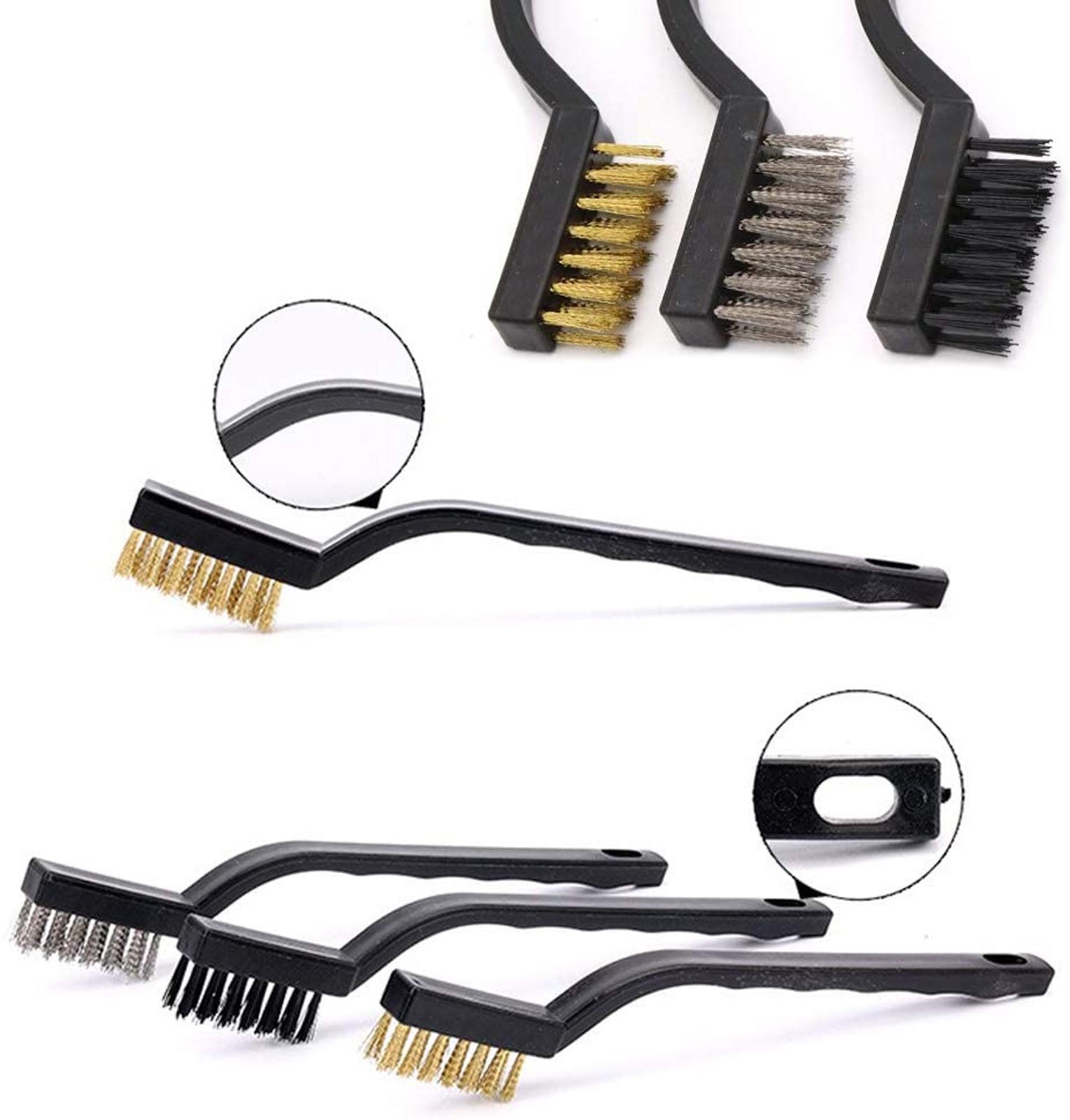 Cleaning Brush Tool Set Car Cleaning Brush Bristle Car Washing Brush Set Working with Electric Drill