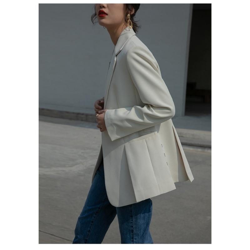 Áo blazer nữ áo khoác vest phong cách Hàn Quốc vải dày mềm YUKIBLOOM AVES01