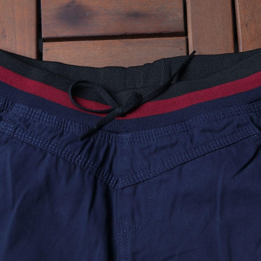 Quần short kaki nam xanh đen lưng thun GN157 Gấu Nâu