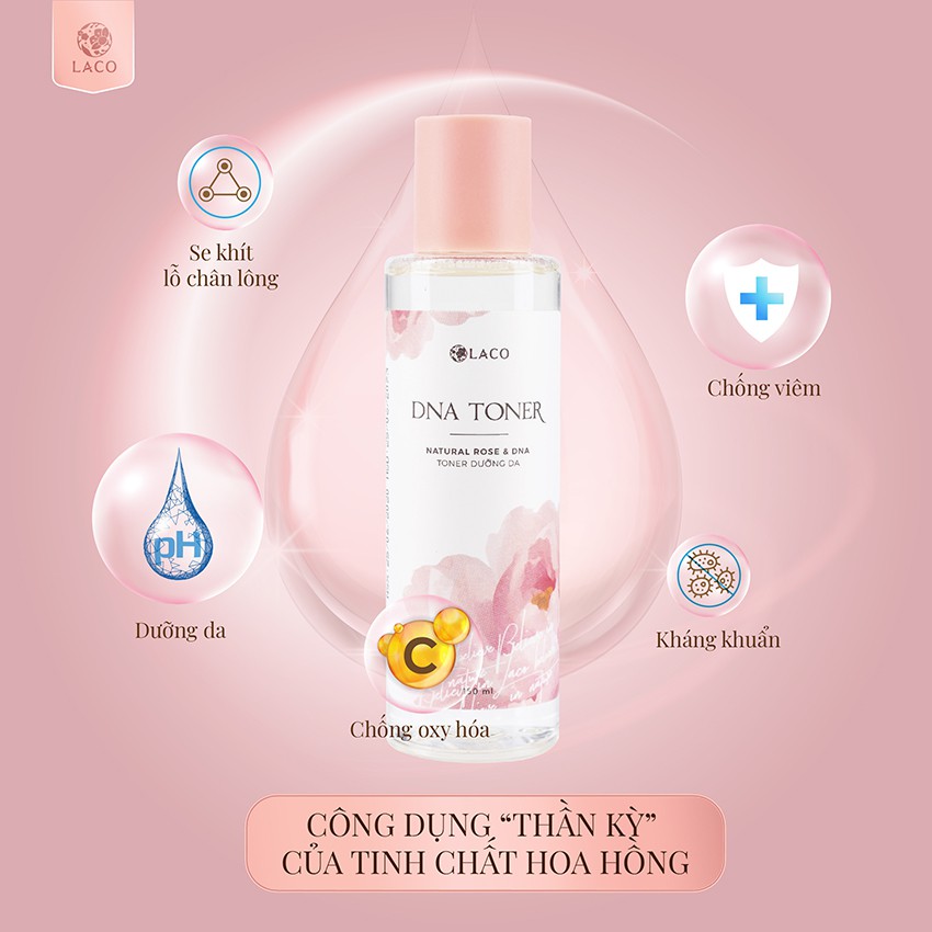 Nước Hoa Hồng - DNA Toner Natural Rose &amp; DNA