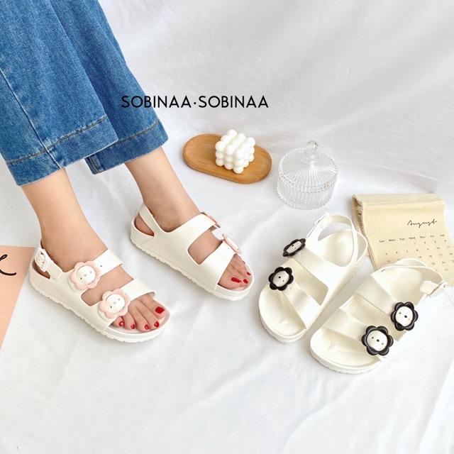 Sandal hoa hàn quốc siêu xinh