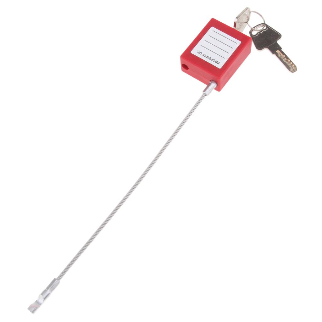 Stainless Steel Cable  Padlock Lockout Isolation Lock, 7 Color