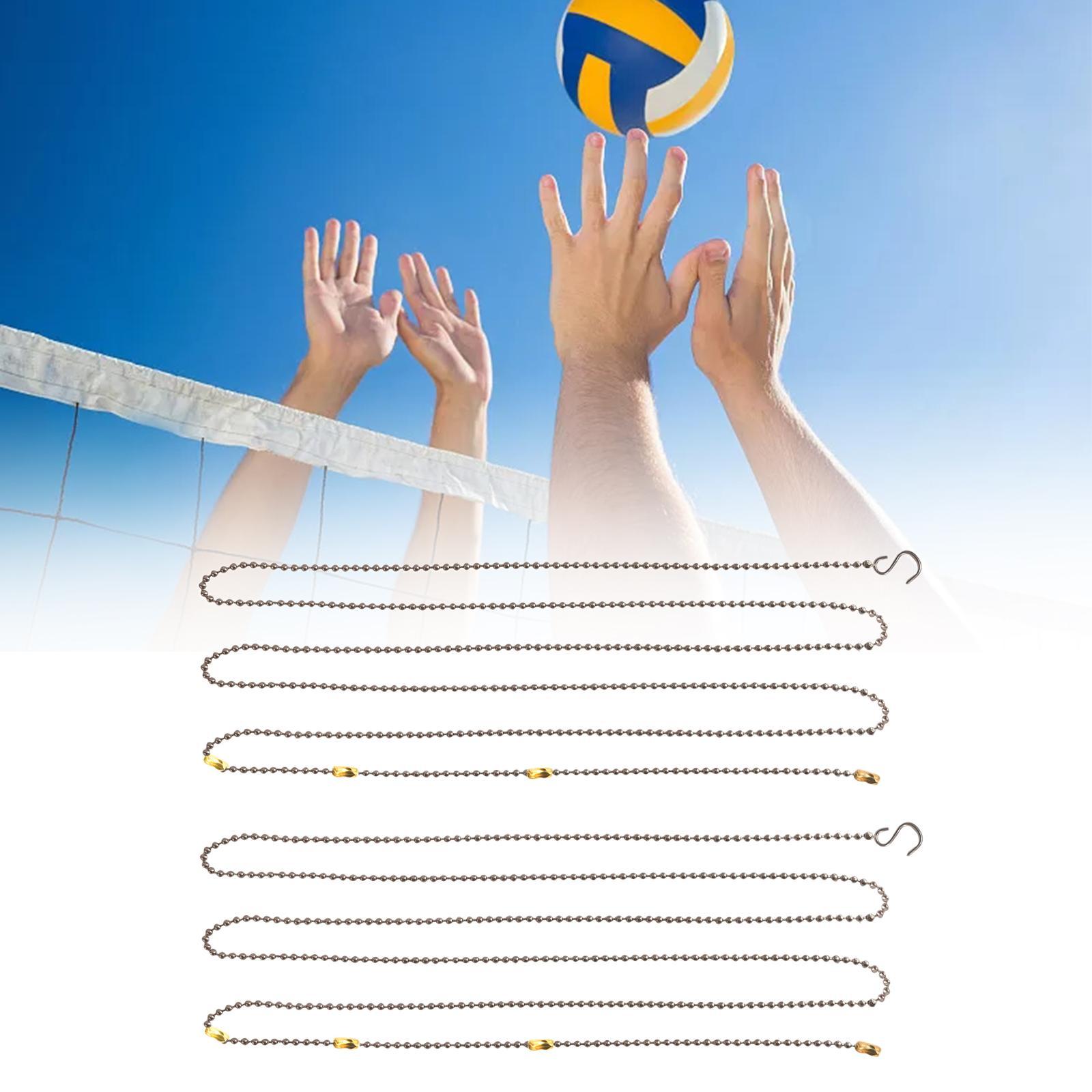 2.5M Length Volleyball Net Measure Chain with Instruction Manual Referee Equipment Volleyball Net Setter Chain for Competitions Team Sports