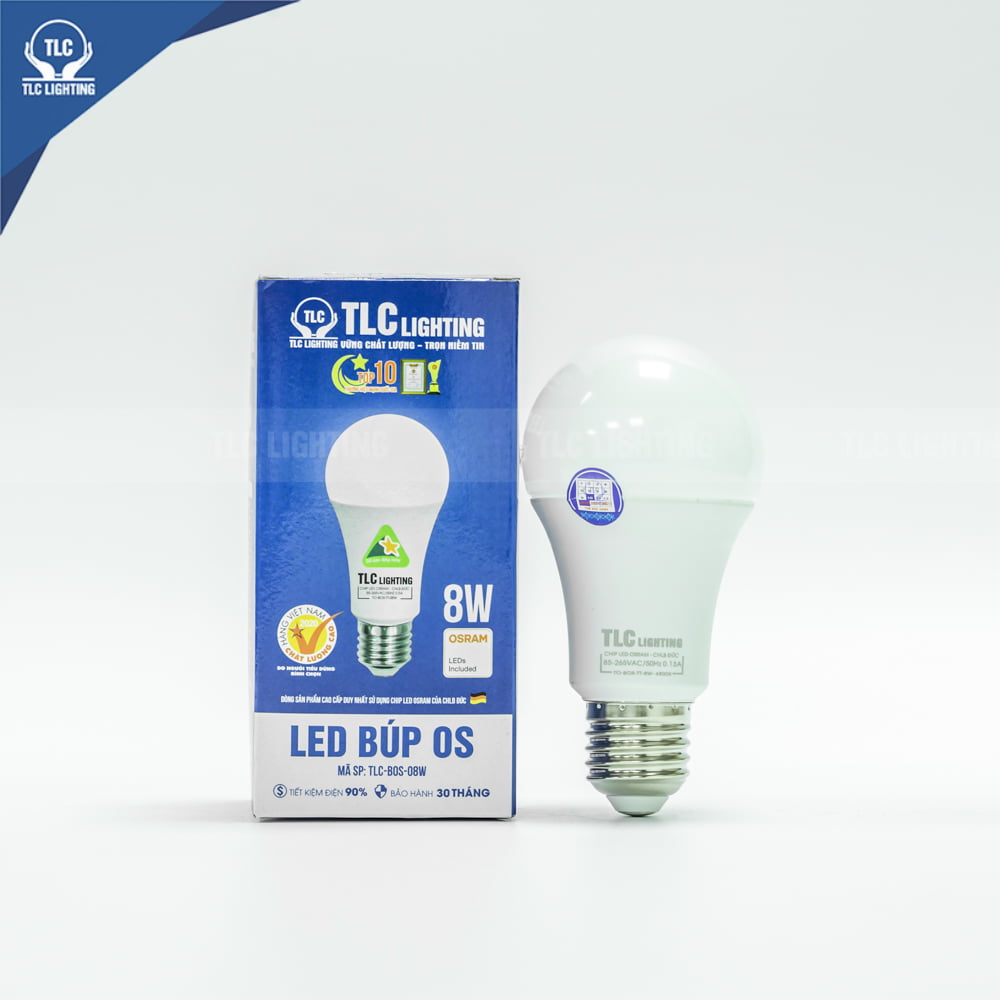 Đèn LED Búp OS 8W - TLC Lighting