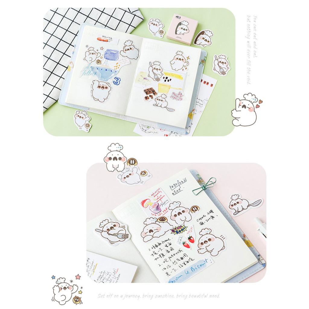 Hộp 45 miếng dán sticker Đầu bếp cute M055