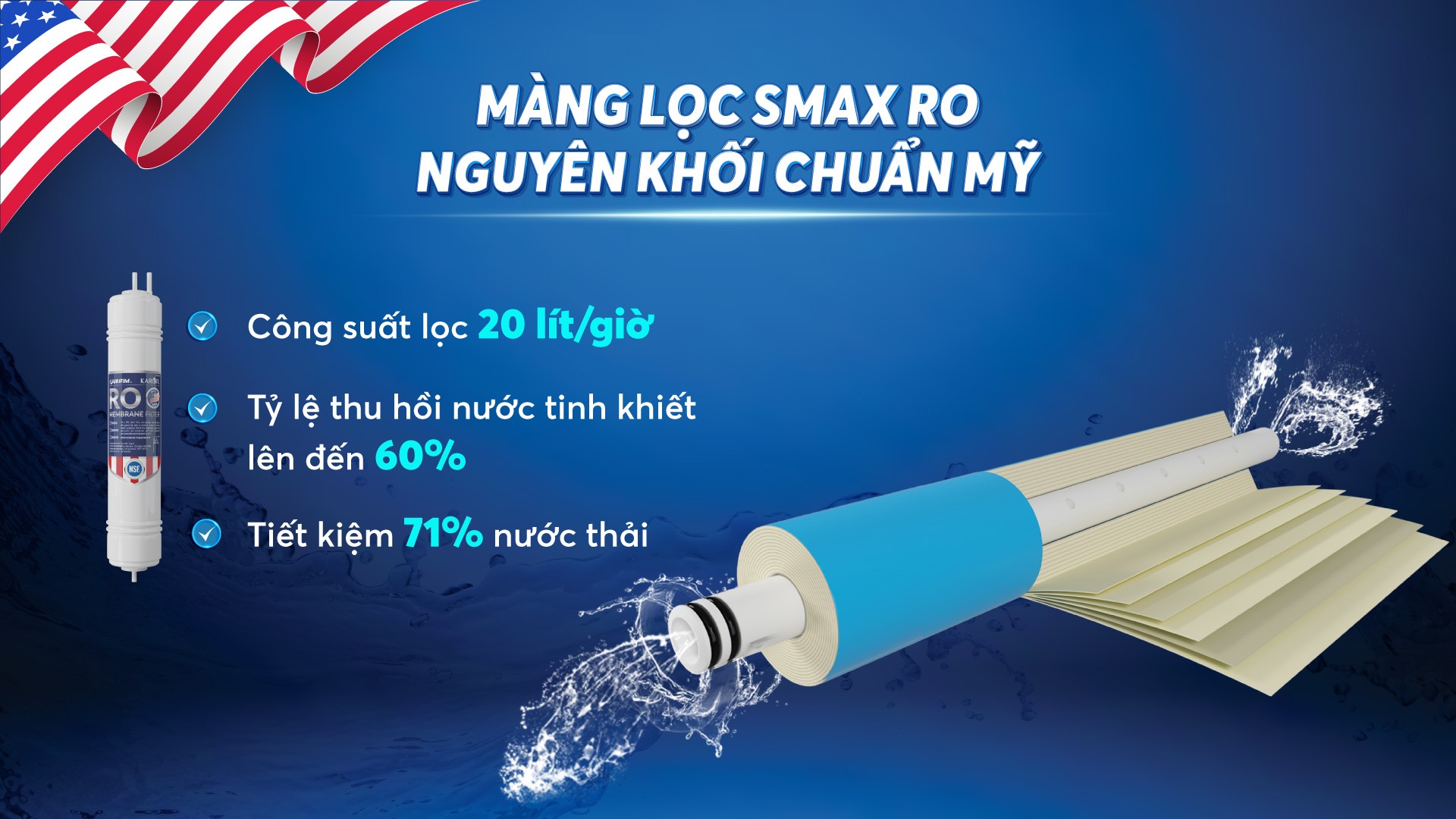 Máy lọc nước nóng lạnh Karofi KAD-R38 - Hàng chính hãng