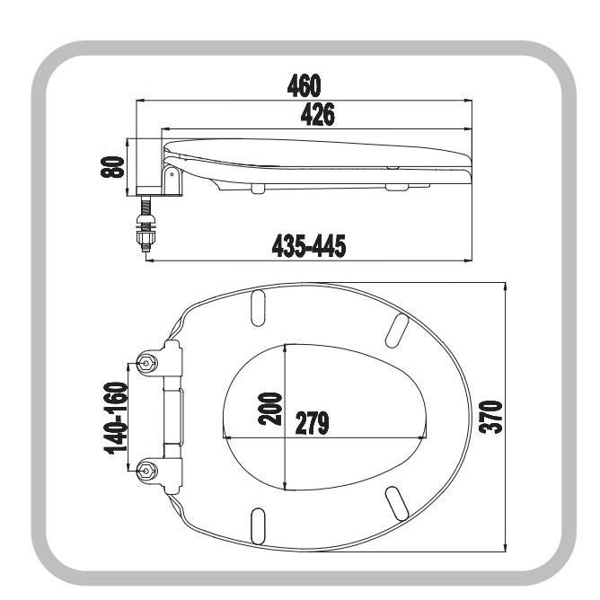 HA09 - Nắp bồn cầu rơi êm không tiếng động