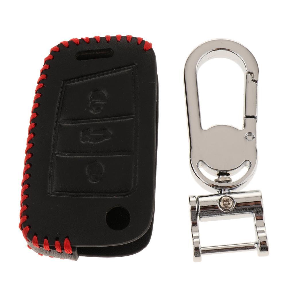 Buttons Remote Key Chain Cover Case Fob with Keychain For