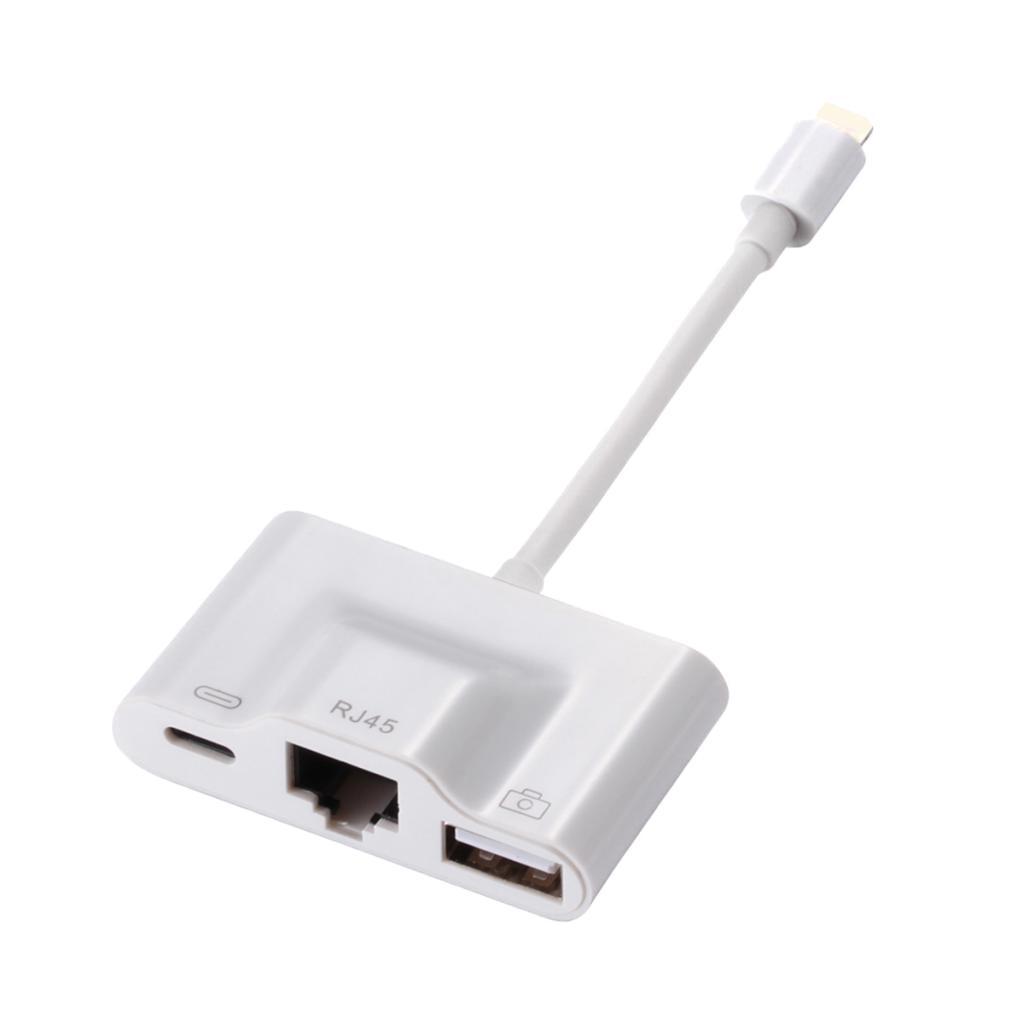 USB 3.0 Camera Adapter Ethernet Adapter Hub Connector to For Apple