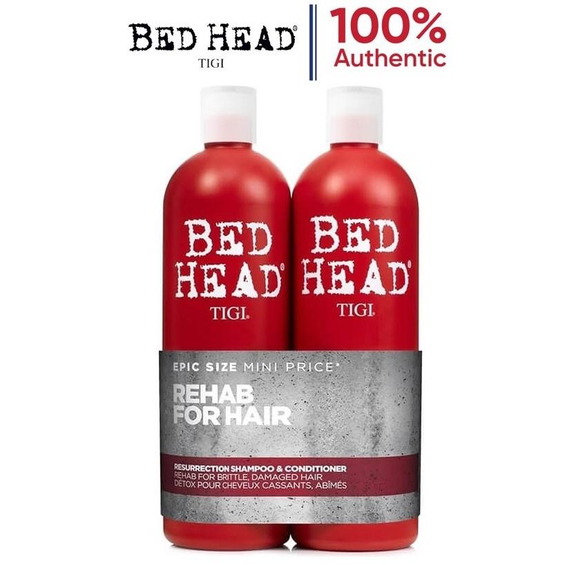 Bộ dầu gội xả, dầu gội Tigi Bed Head 750ml, 2 dưỡng ẩm và phục hồi tóc hư tổn