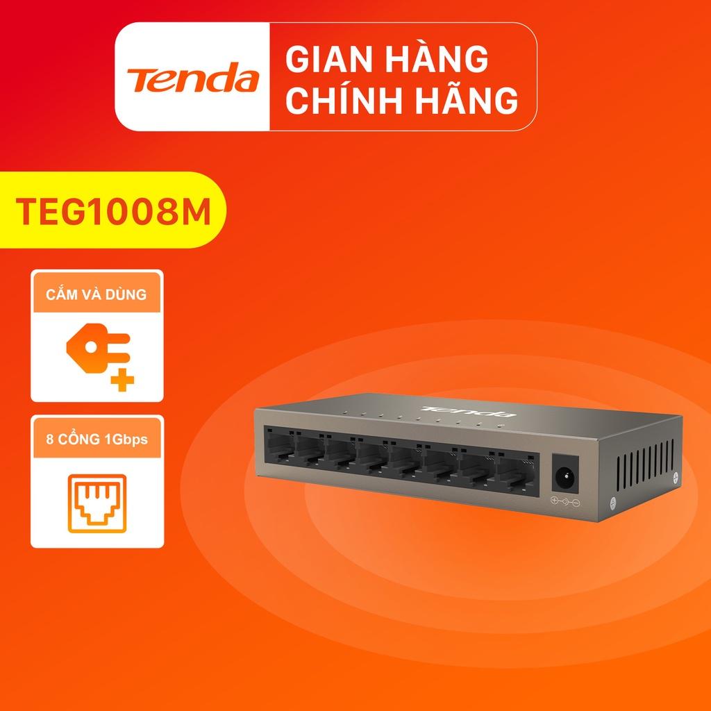 Bộ chia mạng Switch Tenda TEG1008M 8 cổng Ethernet 1000Mbps - HÀNG CHÍNH HÃNG