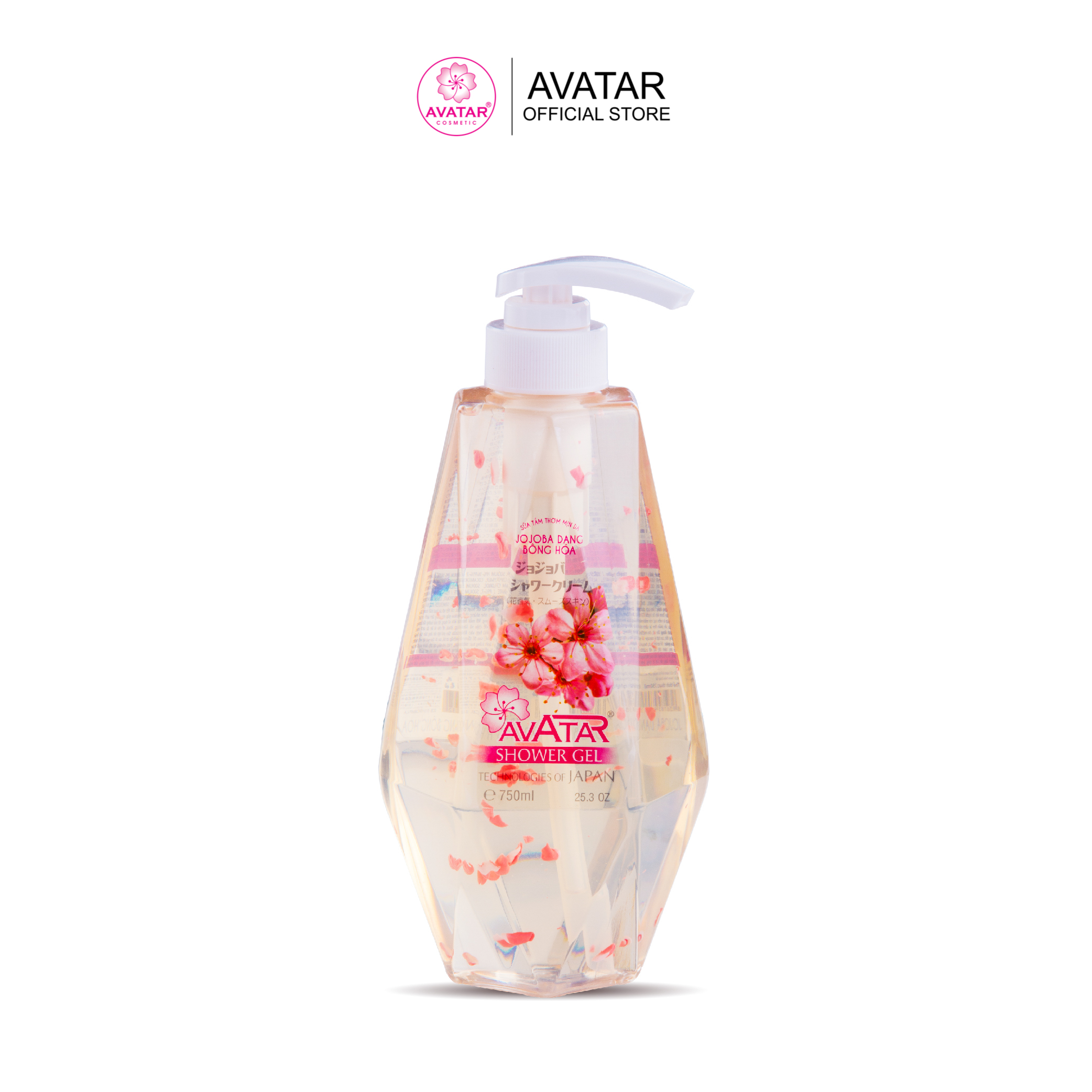 SỮA TẮM JOJOBA BÔNG HOA AVATAR  CHO LÀN DA TRẮNG THƠM TOÀN DIỆN 750ML