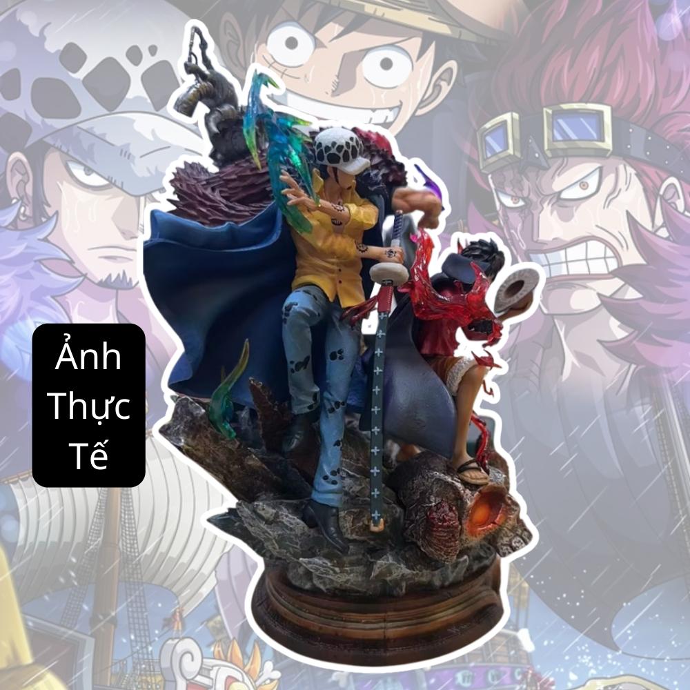 Mô Hình Bộ 3 Siêu Tân Binh 22CM Luffy Law Kid Mô hình One Piece Cao Cấp,Figure Mô Hình Anmie One Piece Luffy Vua Hải Tặc
