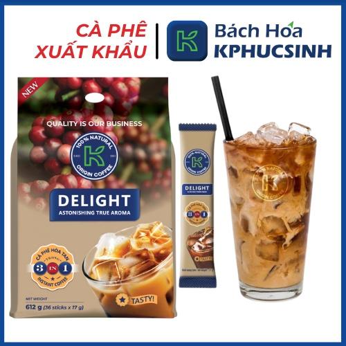 Combo 2 túi cà phê sữa hòa tan K-Delight 3in1 (612g/Túi)