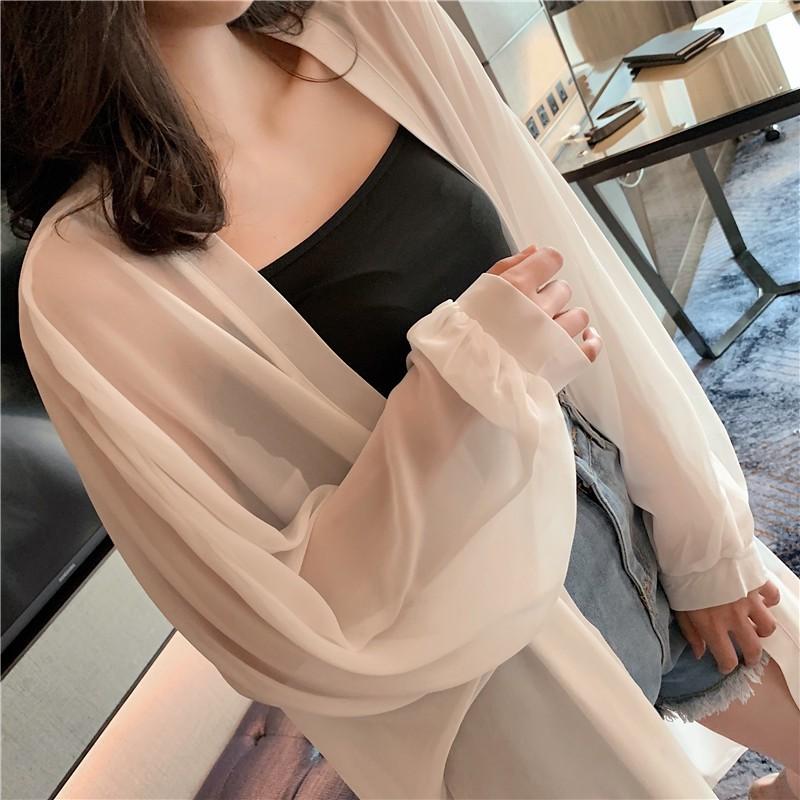 ÁO CARDIGAN CHẤT VOAN MỎNG DÁNG DÀI SIÊU XINH