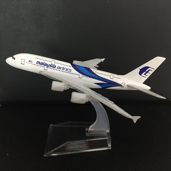 Mô hình máy bay tĩnh Airbus A380 Malaysia 16cm