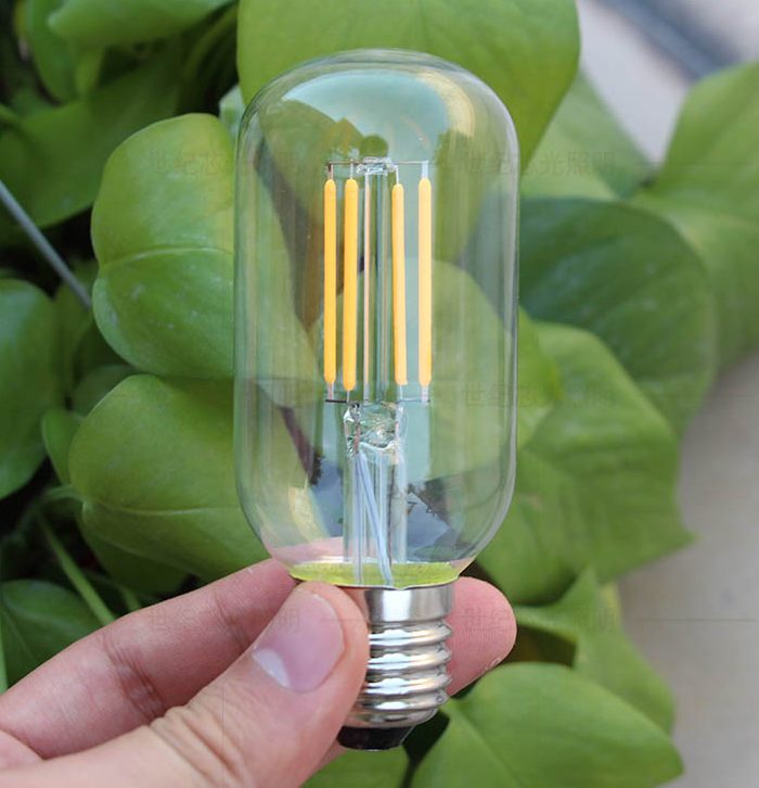 Bộ 10 bóng đèn Led Edison T45 4W đui E27 hàng chính hãng.