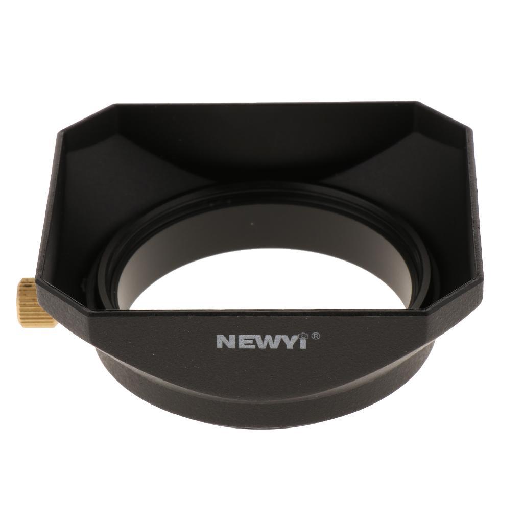 Camera Lens Protector Hood Accessory Square Shape Screw Mount 52 mm+49 mm